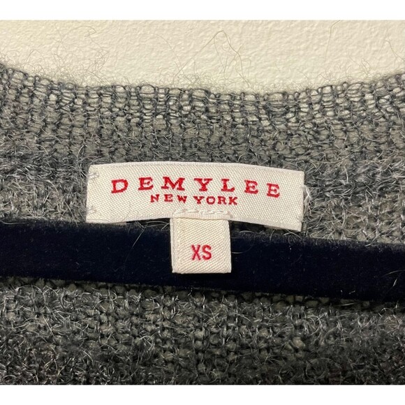 DEMYLEE NEW YORK Mohair/Wool Crewneck Sweater, Sz XS - Picture 5 of 7